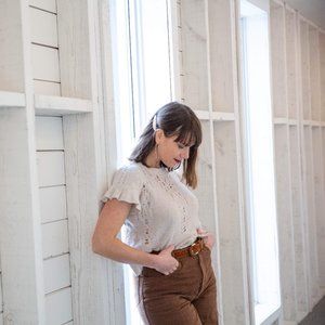 Chocolate Brown Vintage Mom Jeans
